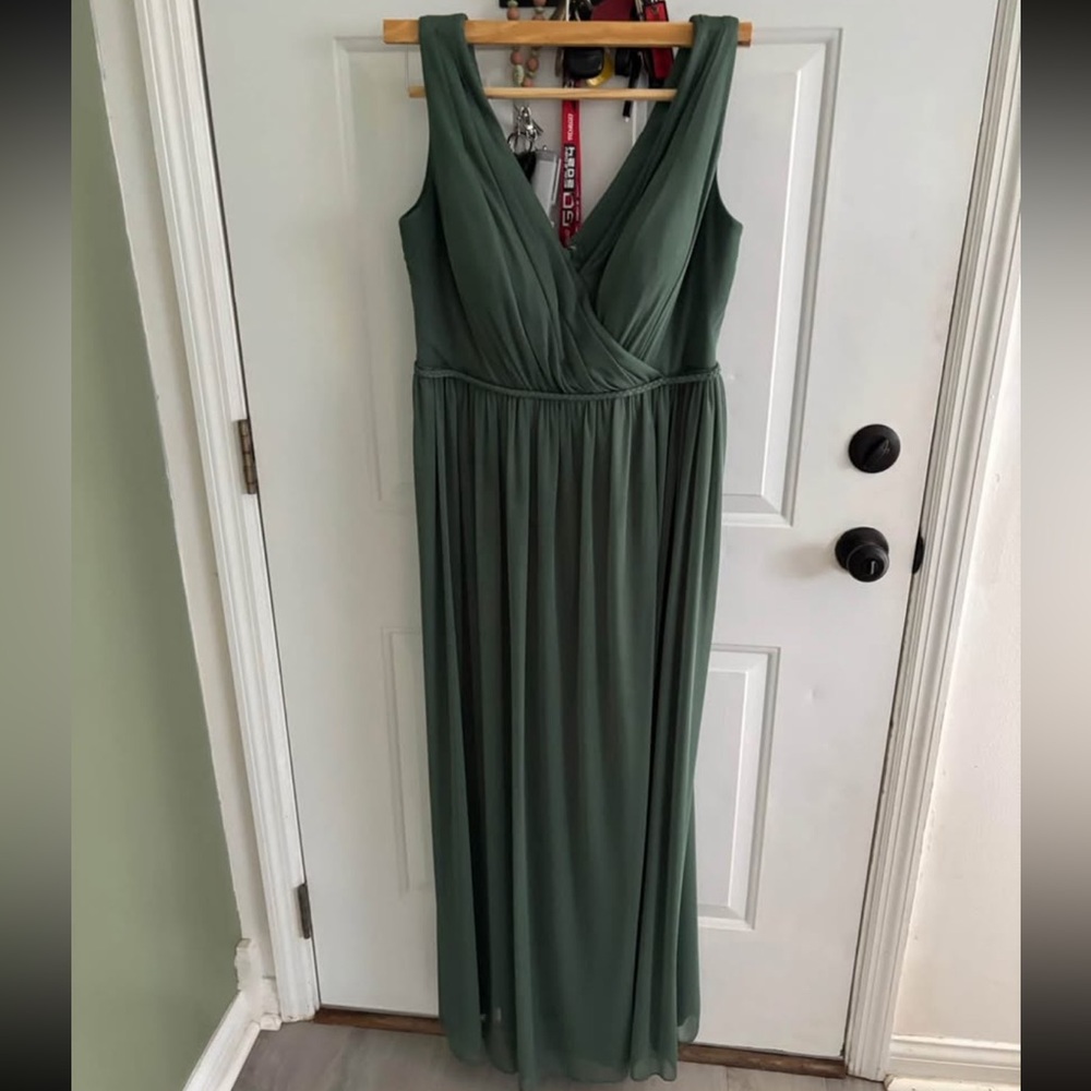 Eucalyptus Green Azazie Bridesmaid dress